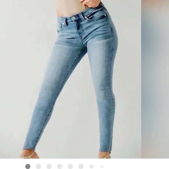 True Religion Jeans Indigo Denim Pants Jennie Curvy Mid Rise Skinny 33 - Picture 5 of 5